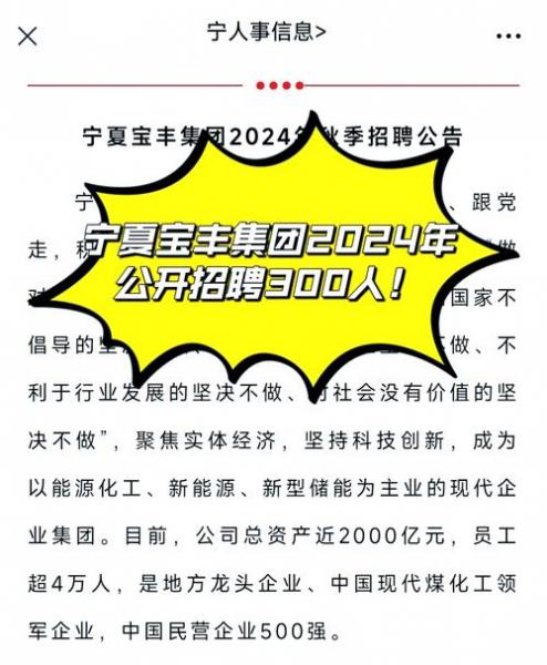 我一直想进宝丰能源,我大专毕业学化工的在电厂干了半年脱硫,