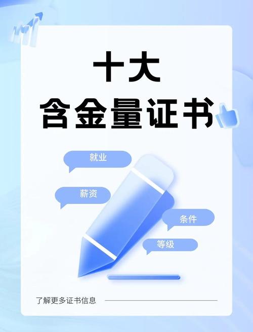 中国前十含金量证书,前十含金量证书排名榜