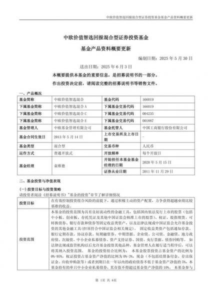 中欧价值智选混合基金怎么样?可以认购吗?