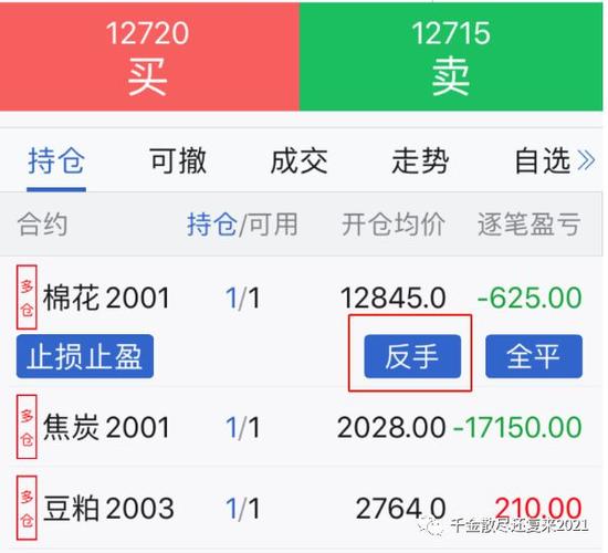 期货中反手是什么意思