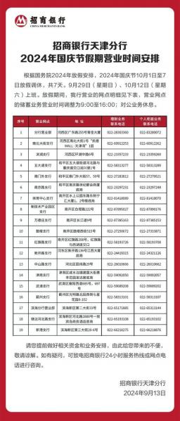 国庆放假期间银行上班吗?